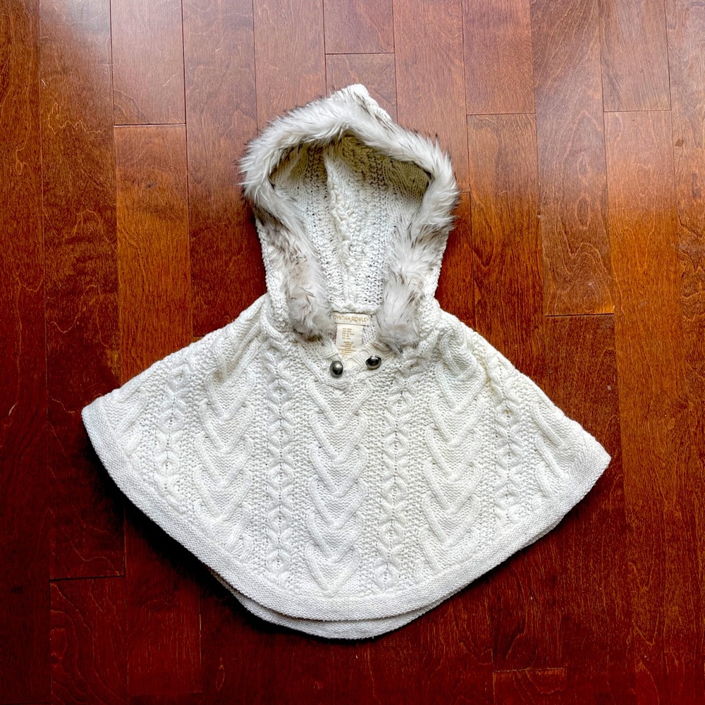 18mos Cynthia Rowley hooded pancho